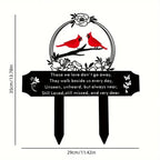 Metal Cardinal Cemetery Memorial Stake