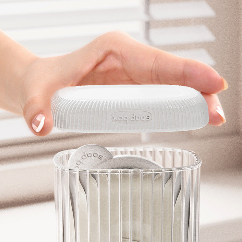 Multi-functional soap box with bath brush