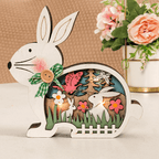 Wooden Easter Decoration with LED Light