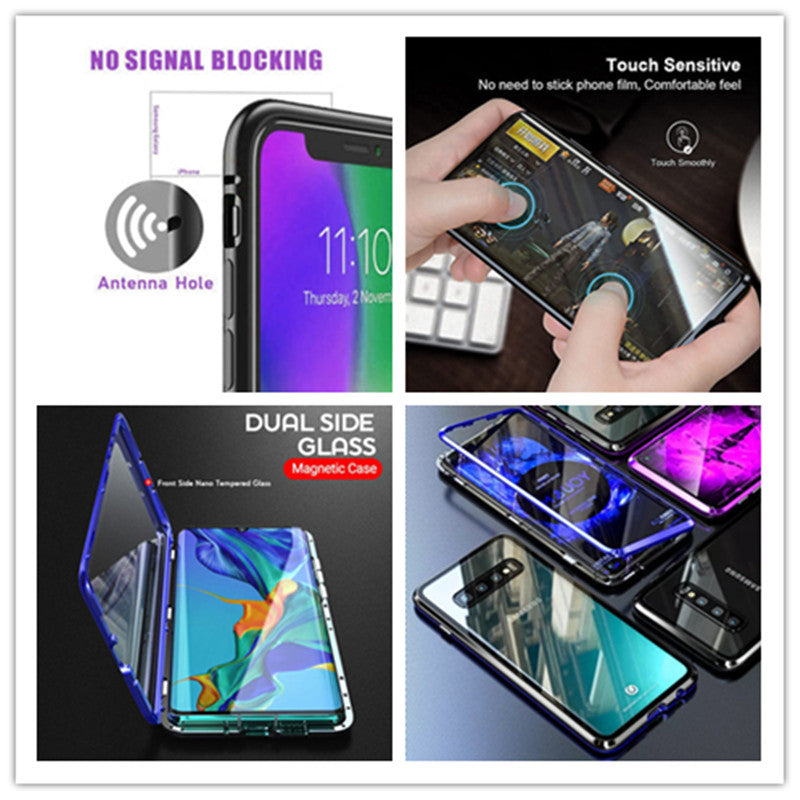 MAGNETIC DOUBLE-SIDED GLASS PHONE CASE