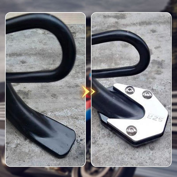 Motorcycle kickstand foot side stand extension pad
