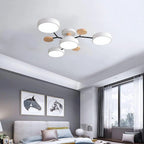 Contemporary Round Iron LED Chandelier | Energy-Efficient. Stylish Lighting for Living Rooms. Dining Areas & Entryways