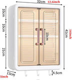 Wall Mounted Storage Cabinet - 3 Layer Punch Free Organizer Rack