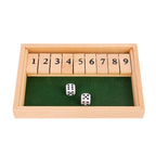 "Shut The Box" game – Fun table math game for adults and children