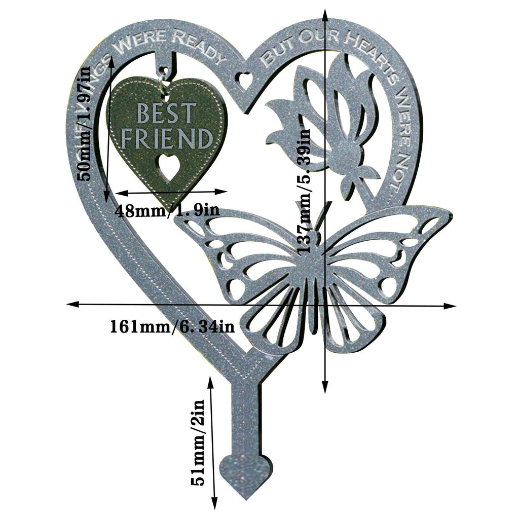 Memorial Gift Butterfly Ornament - Garden Memorial Plaque