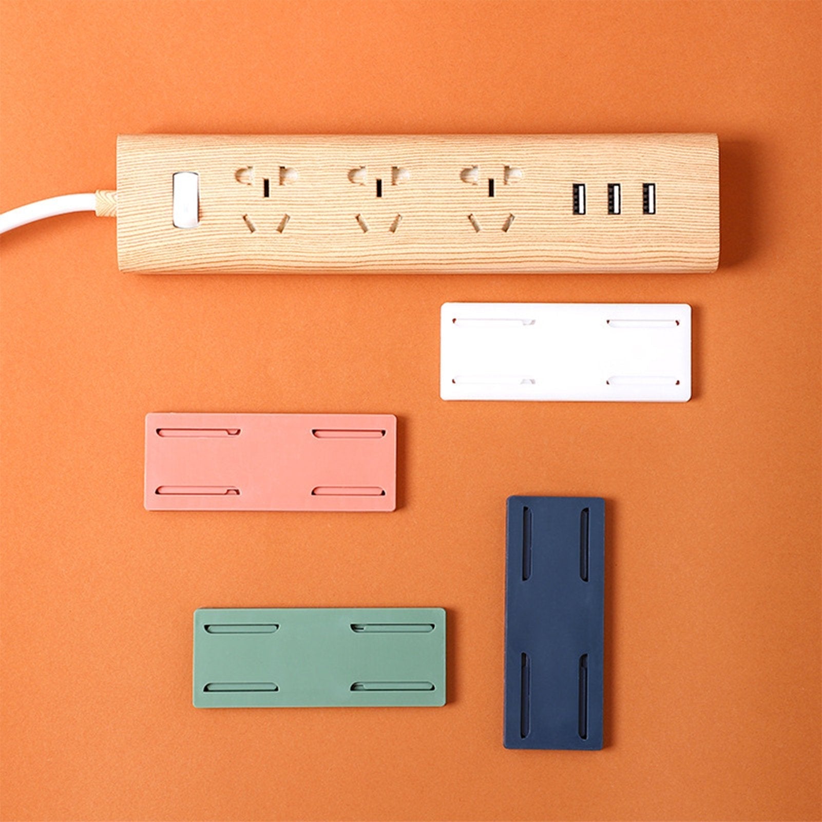 Self-Adhesive Punch-free Socket Fixer Holder