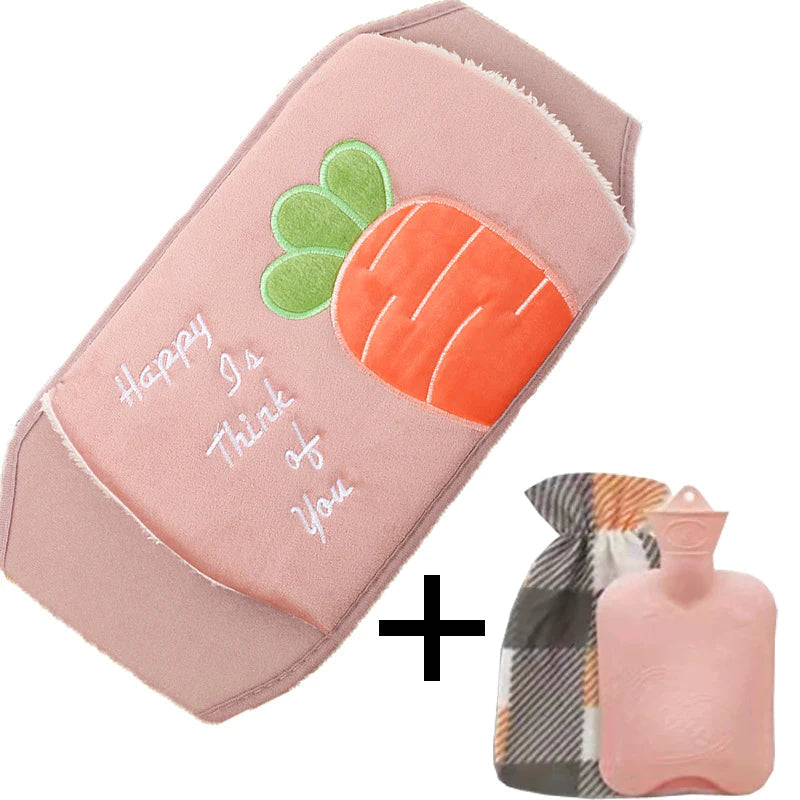 Refillable Plush Hot Water Bottle Belt