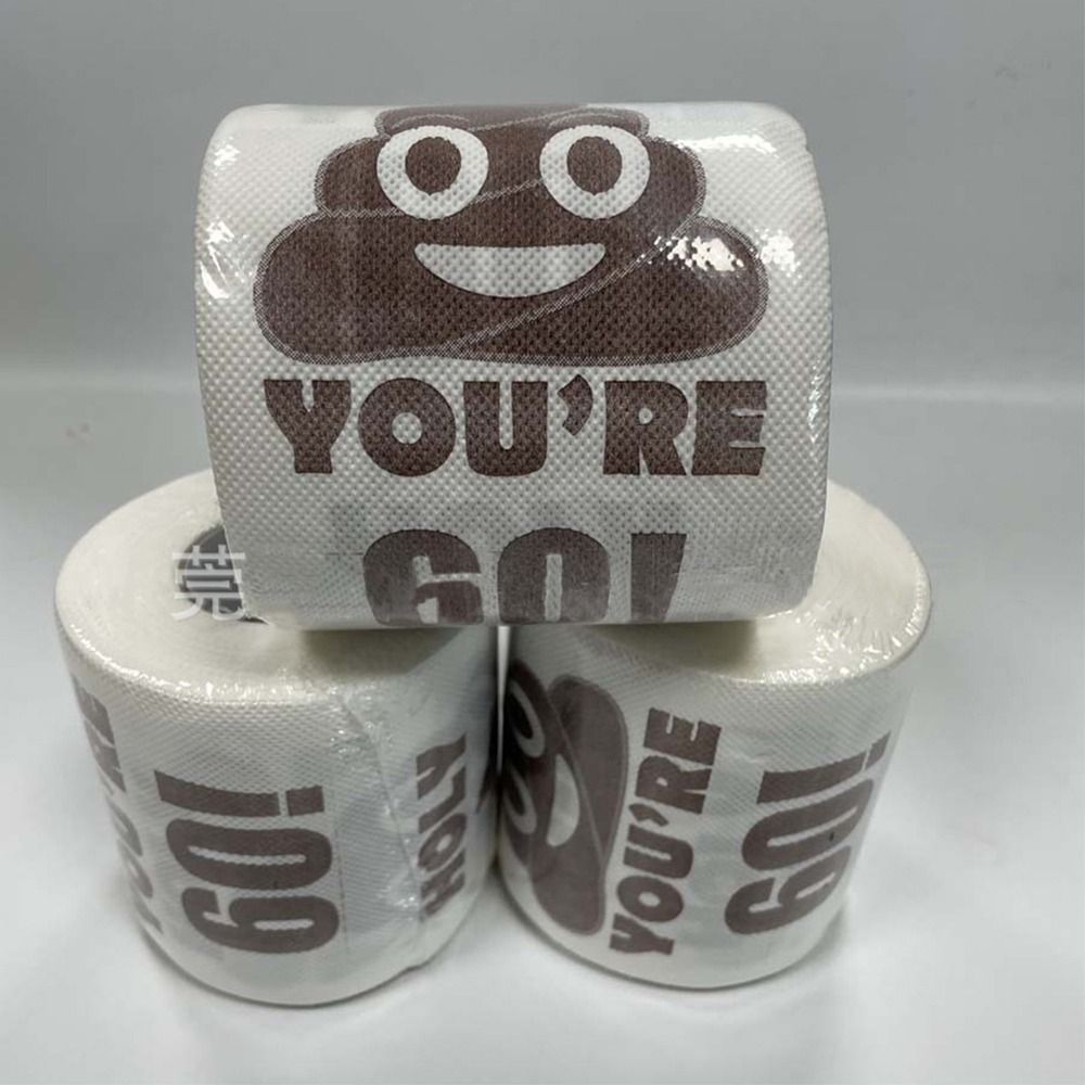 Prank Poop Printed Toilet Paper