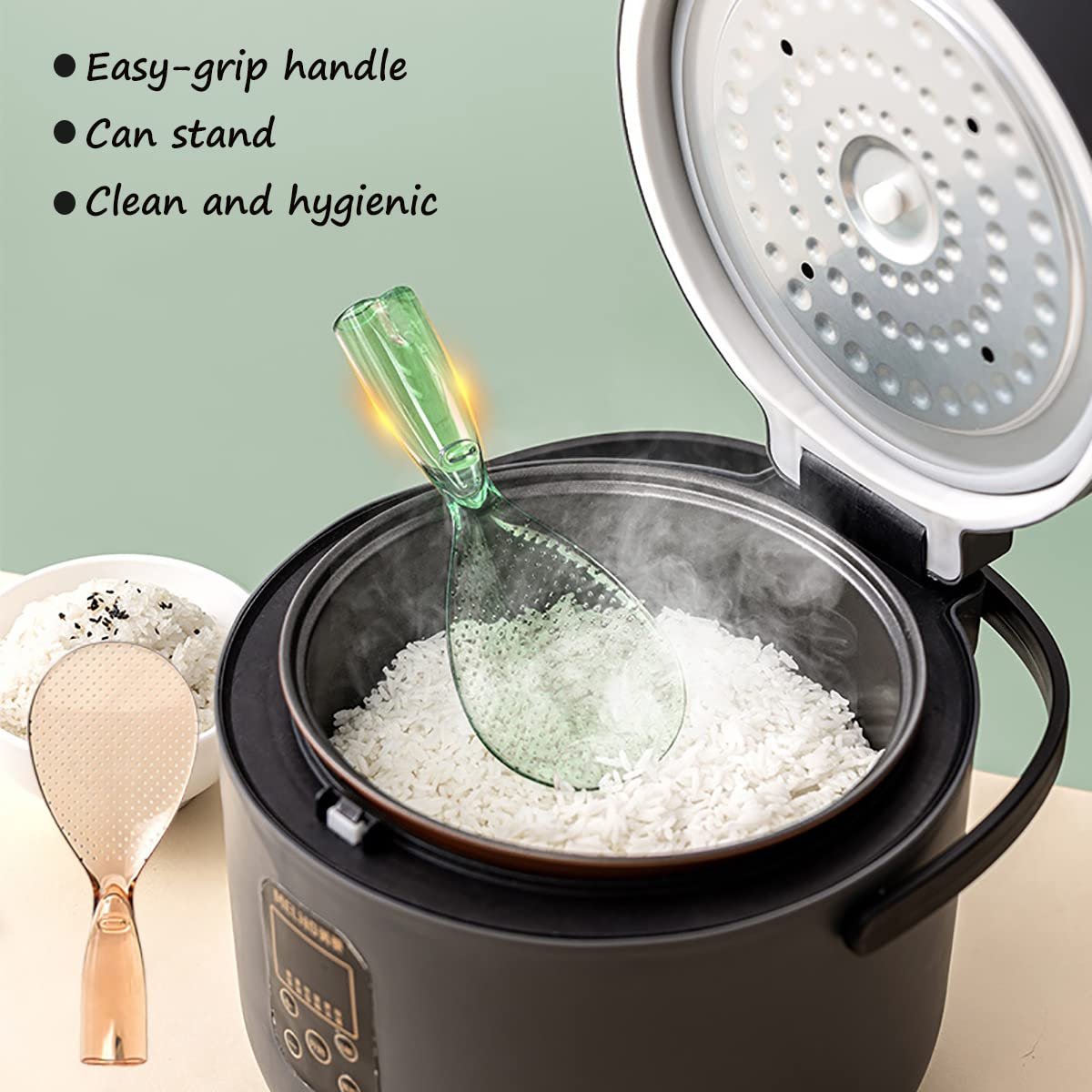 Non-stick rice scoop
