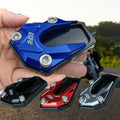 Motorcycle kickstand foot side stand extension pad