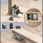 Saker 90 Degree Self-Locking Folding Hinge Corrosion-Resistant Invisible Connector