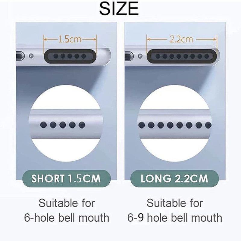 Phone Speaker Dust Mesh Stickers, 10-Pack with 1.5 cm and 2.2 cm Sizes