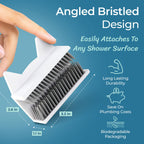 Hair collector shower wall