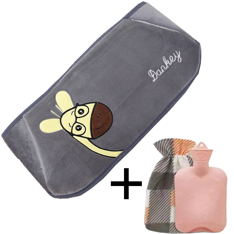 Refillable Plush Hot Water Bottle Belt