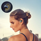 Sporty hanging Bluetooth earbuds