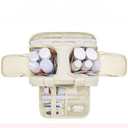 Large wide-open travel makeup bag