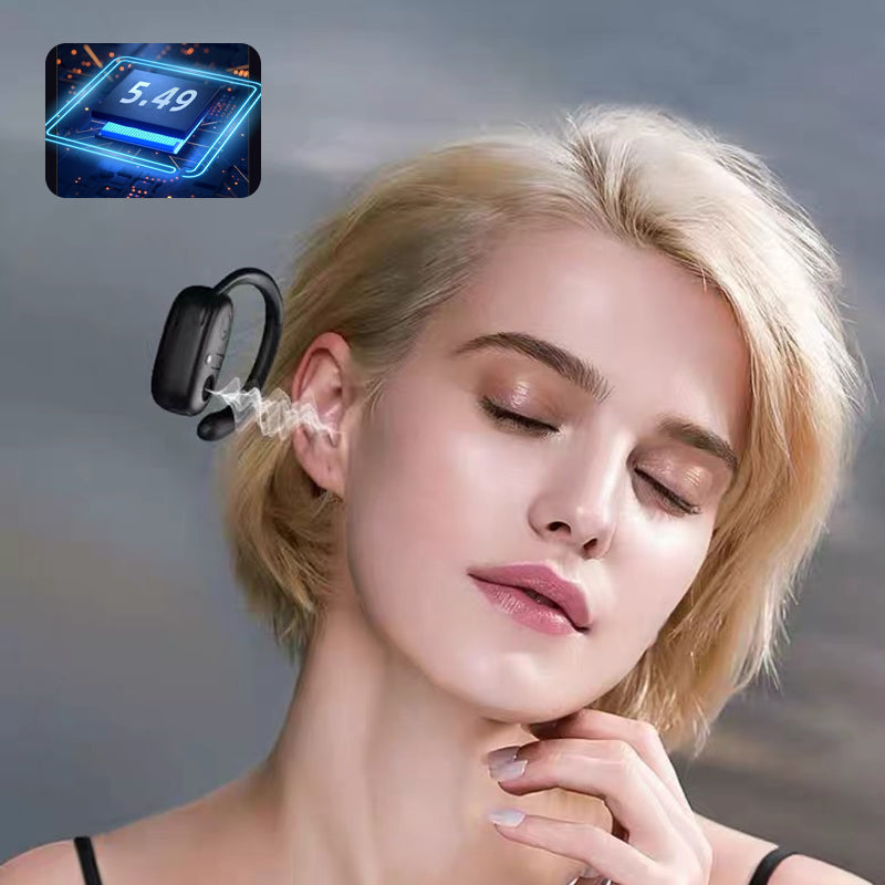 Sporty hanging Bluetooth earbuds