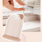 Multi-functional soap box with bath brush
