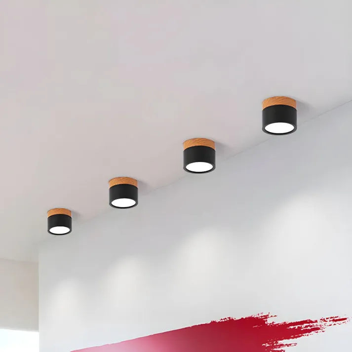 Minimalist ceiling lamp with LED glow