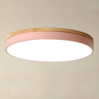 Ceiling Light Modern Wood LED Flush Fitting