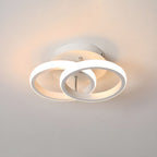 Ceiling Light with LED Black Metal Frame