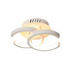 Ceiling Light with LED Black Metal Frame