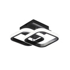 Ceiling Light with LED Black Metal Frame