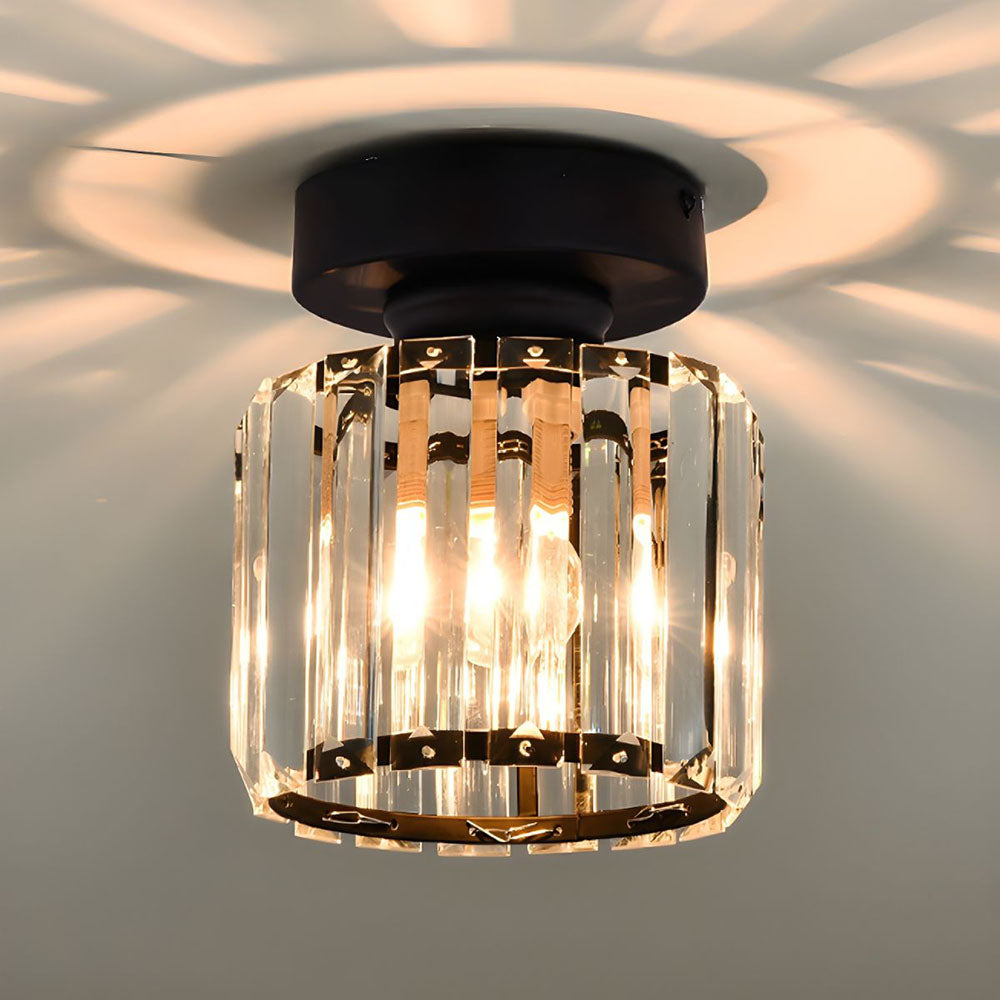 Ceiling Light Crystal Flush Mount Modern Fixture