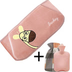 Refillable Plush Hot Water Bottle Belt