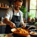 Professional copper pan with non-stick coating & perfect heat distribution