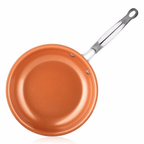 Professional copper pan with non-stick coating & perfect heat distribution