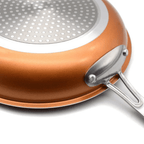 Professional copper pan with non-stick coating & perfect heat distribution