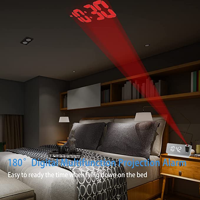 Digital Projection Clock – Time Image Projectable up to 5 m