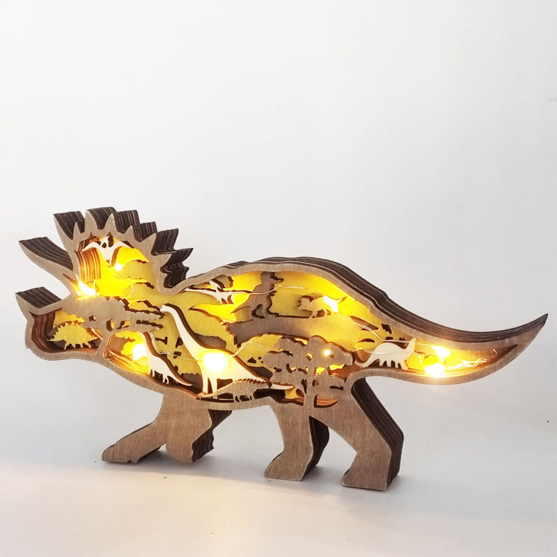 3D Creative Wood Animal Carving Craft Gift