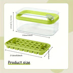 101oz. Ice Cube Tray Set - 64 Piece Silicone Ice Cube Tray with Lid & Container