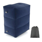 Inflatable Travel Footrest | Ergonomic, Adjustable Height & Compact for Planes, Trains, Buses & Office Use