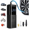 Portable Air Compressor with LCD Screen and LED Light – 150 PSI Inflator for Cars, Bicycles, and Sports Equipment