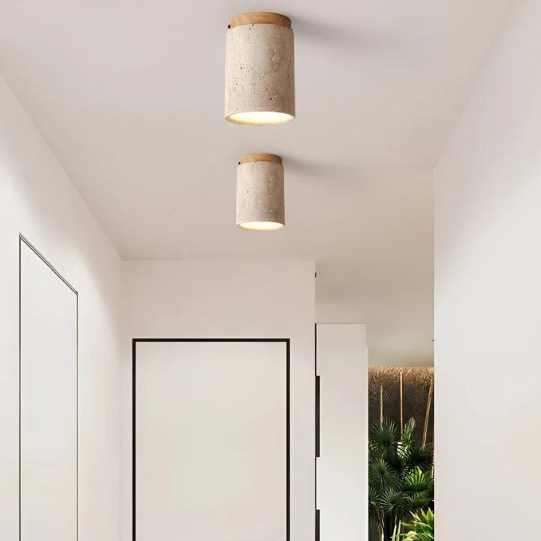 Trendy Round Japanese Style Ceiling Lamp - ZenLight