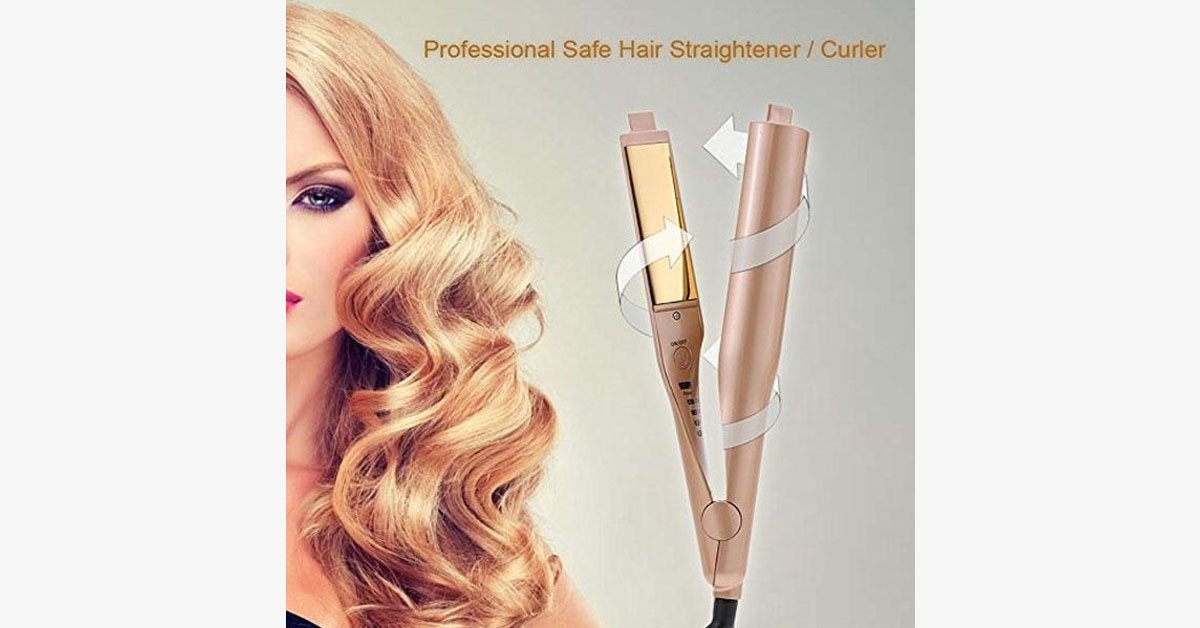 Pro 2-in-1 Hair Waver and Straightener