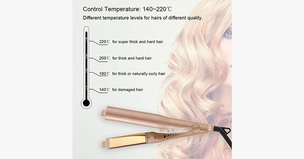 Pro 2-in-1 Hair Waver and Straightener