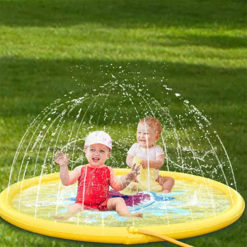 Shark Splash Sprinkler Mat for Kids – Inflatable Water Mat