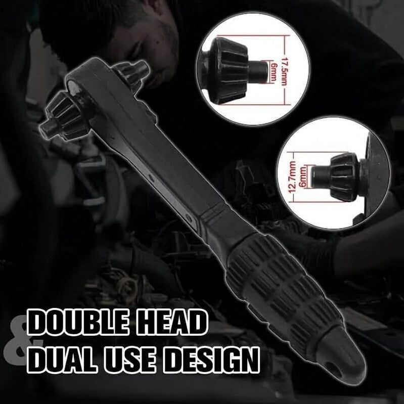 Universal 4-in-1 Ratcheting Drill Chuck Key Set