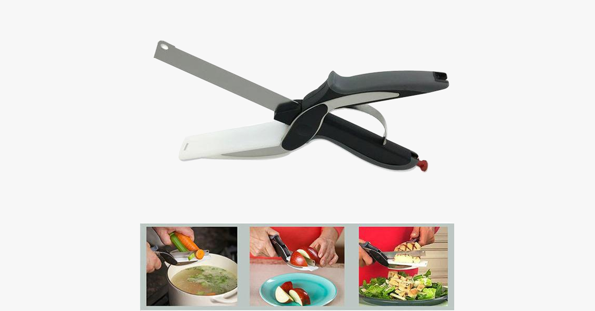 2 in 1 Stainless Steel Food Chopper with Comfort Grip - Chopping Made Smart