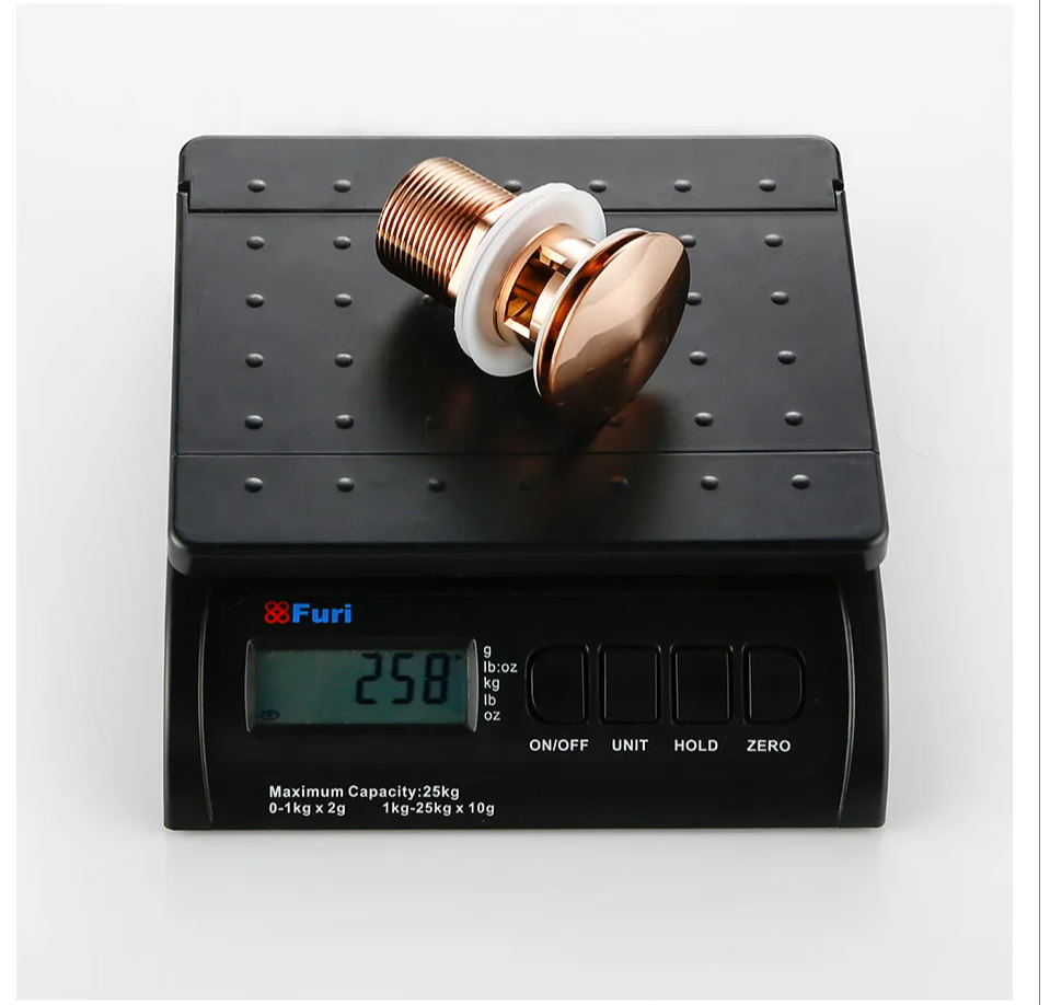 Bagnolux Rose Gold Sink Drain Valve