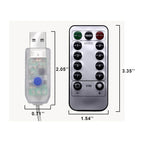 Feather LED Atmosphere USB Remote Control Copper Wire Light String