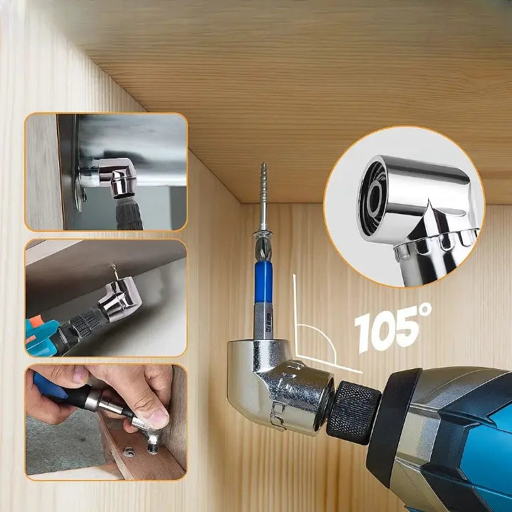 105° Angle Drill Adapter with Magnetic Handle Set