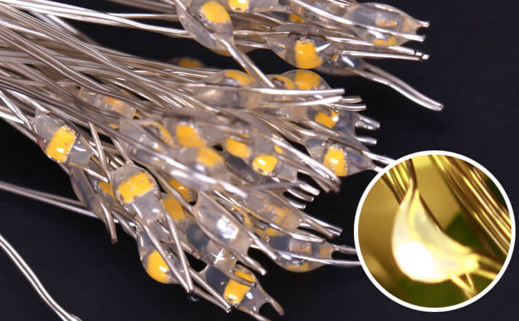 Feather LED Atmosphere USB Remote Control Copper Wire Light String