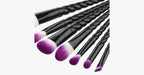 Black Unicorn Makeup Brush Set with 7 Brushes – For the Perfect Blending