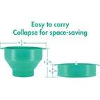 Collapsible Silicone Microwave Popcorn Popper