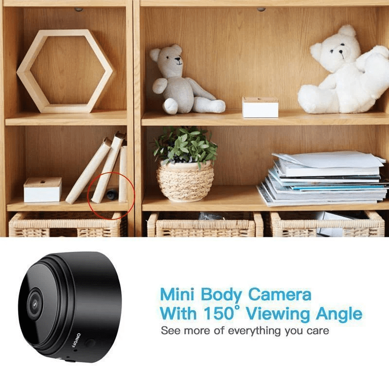 MINIGUARD CAM – 1080p Mini Camera with Magnetic Mount & Night Vision